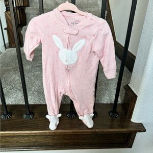 Carter’s Bunny Zippered Footie Baby Girl